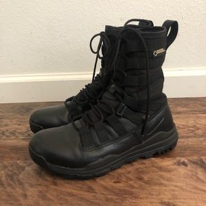 Nike Tactical Boot. Fits like a woman’s 7.5-8.0. Ended up being too big for me!